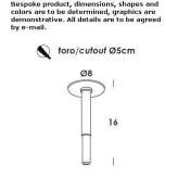 Round aluminum LED ceiling spotlight Markyate