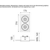 Aluminum recessed LED reflector Sebes