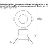 Aluminum recessed LED spotlight, outdoor Sulikow