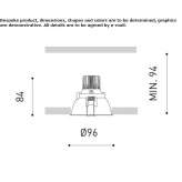 Aluminum recessed LED reflector Kutjevo