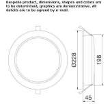 Round recessed LED spotlight Pompiano