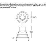 Recessed, adjustable aluminum LED reflector Sulikow