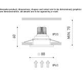 Aluminum recessed LED reflector Kutjevo