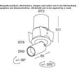 Recessed, adjustable reflector Dermott