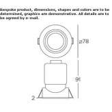 Recessed, adjustable aluminum LED reflector Sulikow