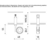 Aluminiowy reflektor sufitowy LED z możliwością regulacji Paty