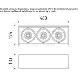 Aluminum LED ceiling spotlight Consaca