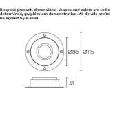 Recessed, adjustable aluminum LED reflector Sulikow