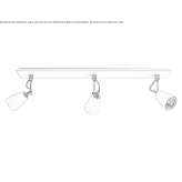 Adjustable steel ceiling spotlight Casitas