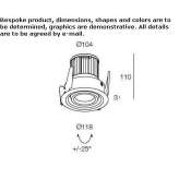 Round recessed reflector Tohogne