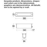 Rectangular aluminum LED spotlight for recessing Ayas