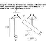 Adjustable wall or ceiling projector Glenboig