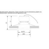 Round recessed LED spotlight Corpolo