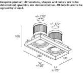 Rectangular built-in reflector Irvine