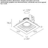 Recessed spotlight Avrechy