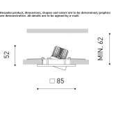 Square aluminum LED reflector Kutjevo