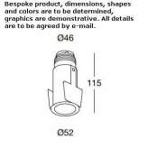 Round recessed reflector Rosche