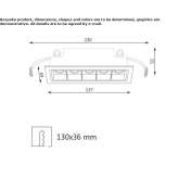 Aluminum recessed LED ceiling spotlight Flatonia