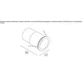Recessed LED ceiling spotlight Ortuella