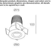 Round recessed reflector Bedero