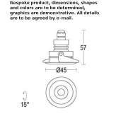 Recessed round aluminum LED spotlight Burylove
