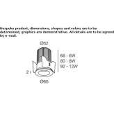 Round recessed reflector Bedero