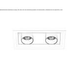 Rectangular built-in LED spotlight Uricho