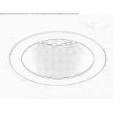 Round metal LED spotlight Weerberg