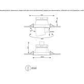 Aluminum recessed LED ceiling spotlight Kumukh