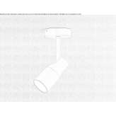 Adjustable round metal LED spotlight Trodica