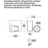Adjustable aluminum LED reflector Doblas