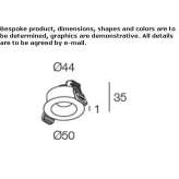 Round recessed reflector Pasareni