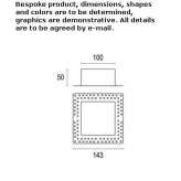 Aluminum recessed LED reflector Bacani