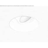 Recessed, adjustable metal LED spotlight Mane