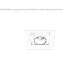 Recessed square LED spotlight Uricho