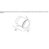 Recessed LED ceiling spotlight Ortuella