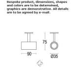 Round aluminum LED reflector Knic