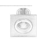 Aluminum recessed LED reflector Muna