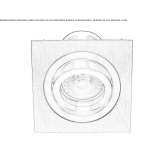 Recessed, adjustable aluminum LED reflector Thuir