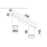 Aluminum LED reflector with many adjustment options Hillbank