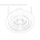 Recessed aluminum LED spotlight with dimmable function Deltebre