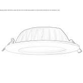 Recessed round aluminum LED spotlight Binfield