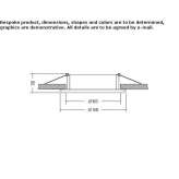 Powder-coated aluminum reflector for recessing Lemberg