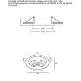 Adjustable, powder-coated aluminum reflector Ottoway