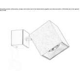 Adjustable LED spotlight for wall mounting in a modern style Boise