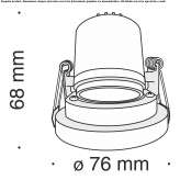 Aluminum recessed LED reflector Driel