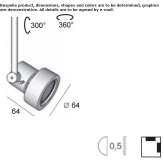 Adjustable aluminum reflector, halogen Limanu