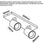 Aluminum LED ceiling spotlight with dimmer Seaholme