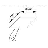 Recessed steel spotlight with dimmer Morley