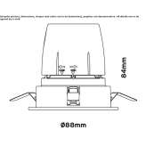 Round, recessed aluminum reflector Caraman